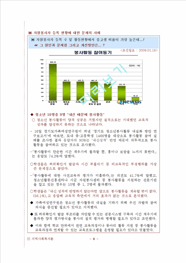 [지역사회복지론] 자원봉사센터에 대해서   (7 페이지)